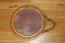 Miroir rotin soleil 530mm