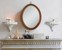 Miroir rotin vintage