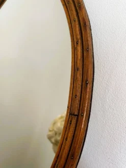 Miroir rotin vintage