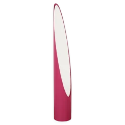 Miroir à rouge à lèvres, rose, design italien, années 1970, designer : Rodolfo Bonetto