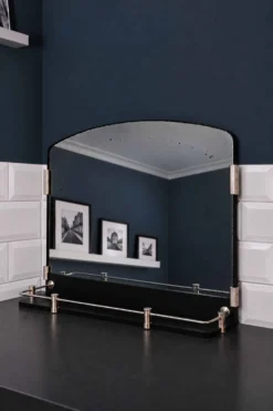 Miroir rétro de salle de bain, années 1930-40
