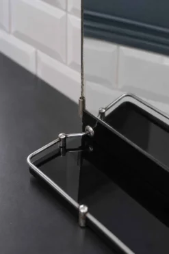 Miroir rétro de salle de bain, années 1930-40