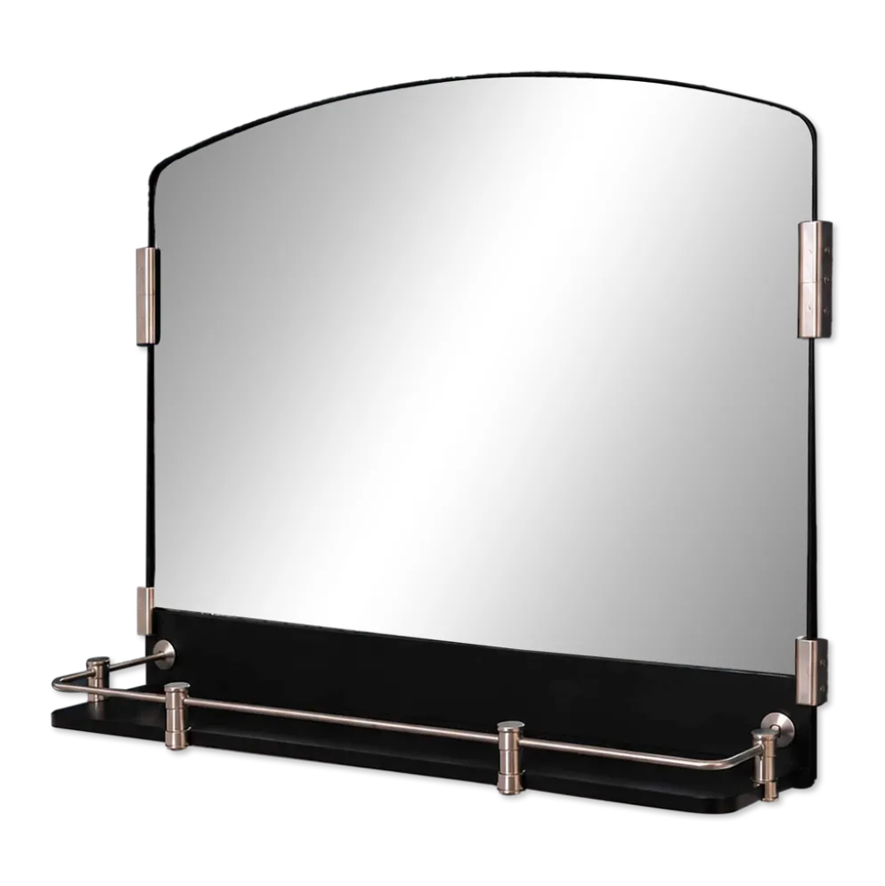 Miroir rétro de salle de bain, années 1930-40