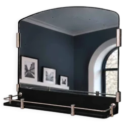 Miroir rétro de salle de bain, années 1930-40