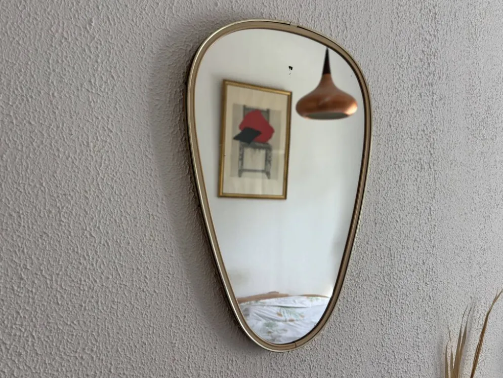 Miroir rétroviseur asymétrique forme libre, 1960