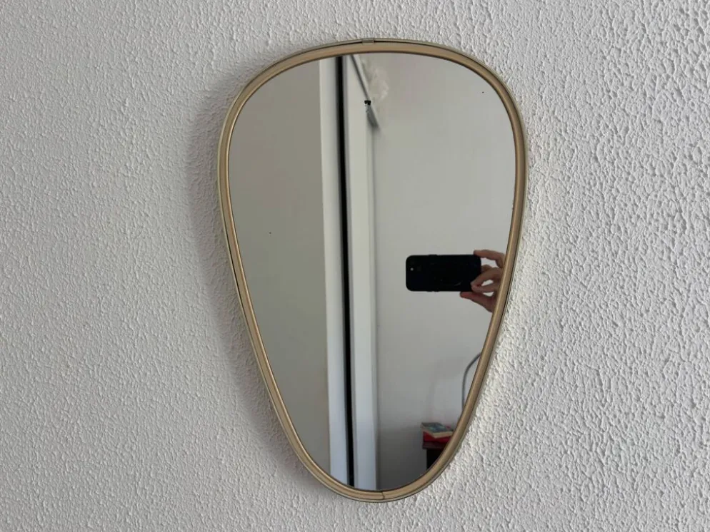 Miroir rétroviseur asymétrique forme libre, 1960