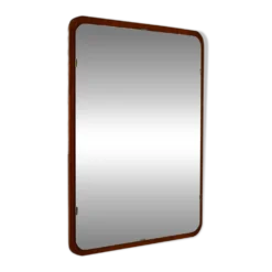 Miroir scandinave avec cadre en teck