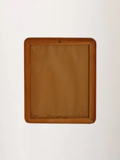 Miroir scandinave avec cadre en teck