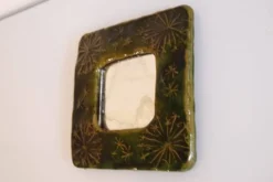 Miroir scandinave en ceramique 1960