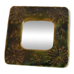 Miroir scandinave en ceramique 1960