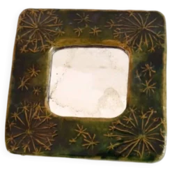 Miroir scandinave en ceramique 1960