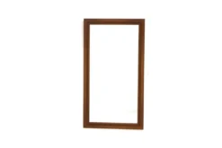 Miroir scandinave en chêne, Suède 1960, 100 x 55cm