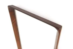 Miroir scandinave en noyer, Suède 1960, 80 x 38cm
