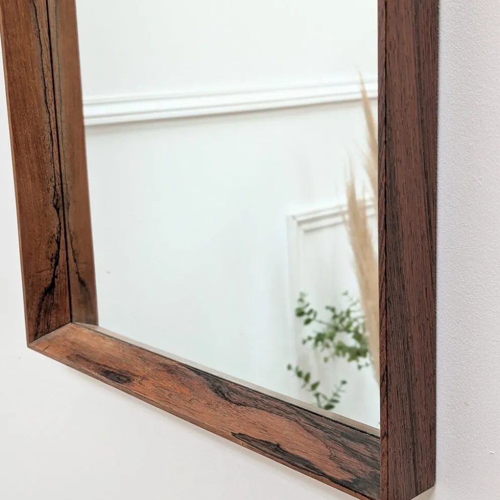 Miroir scandinave en palissandre