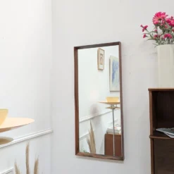 Miroir scandinave en palissandre