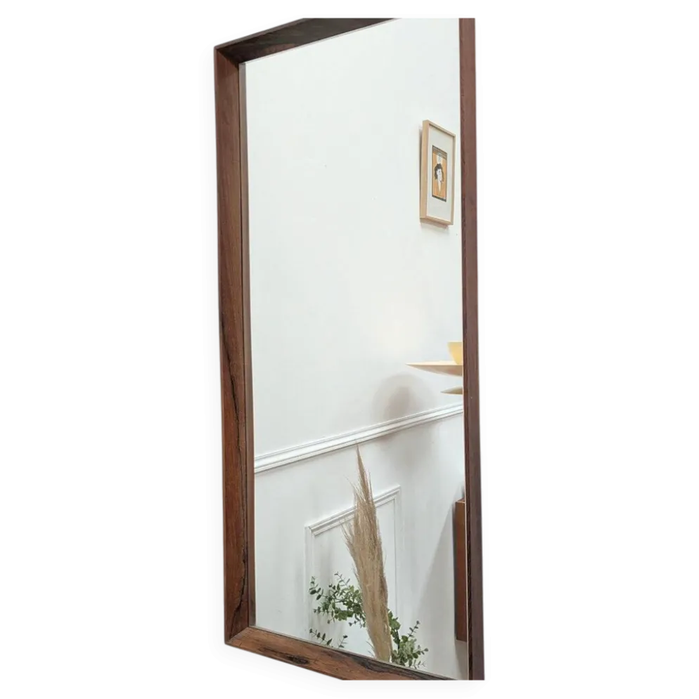 Miroir scandinave en palissandre