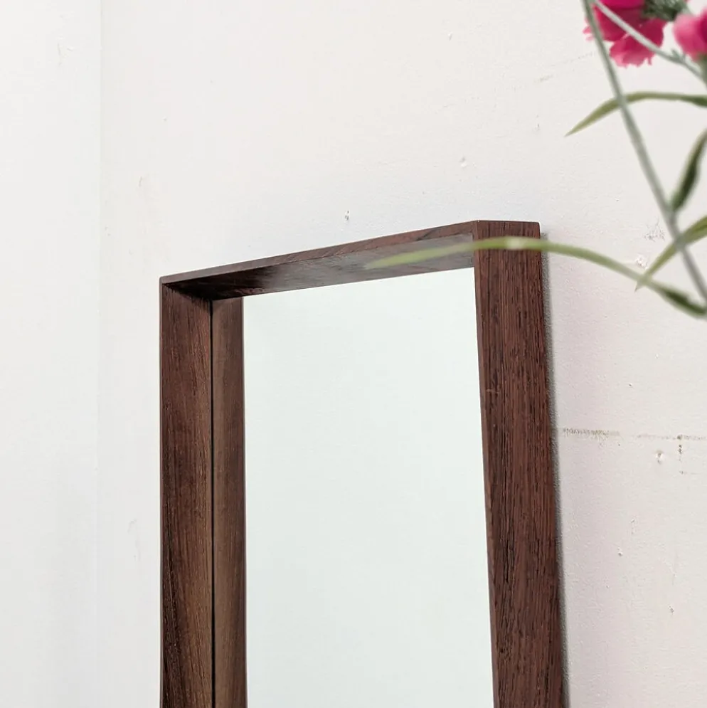 Miroir scandinave en palissandre