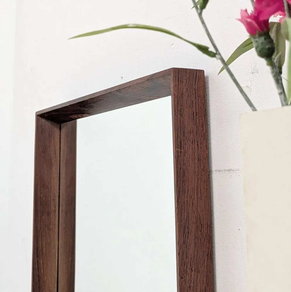 Miroir scandinave en palissandre