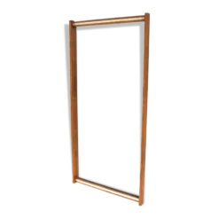 Miroir scandinave en palissandre, Fröseke, Suède, 1960 - 117x57cm