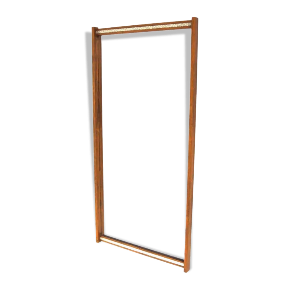 Miroir scandinave en palissandre, Fröseke, Suède, 1960 - 117x57cm