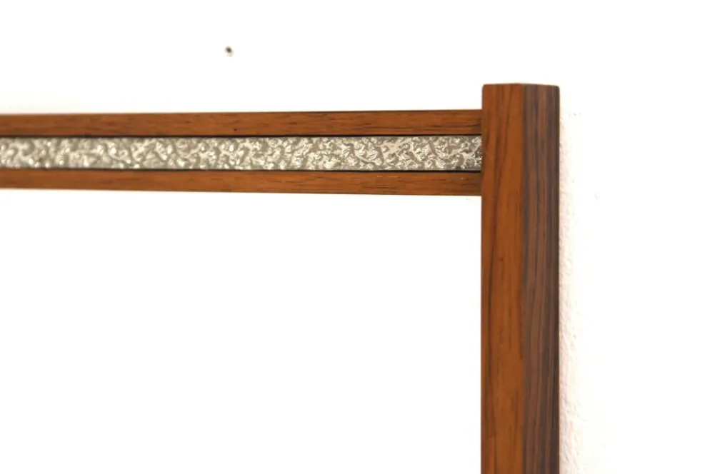 Miroir scandinave en palissandre, Fröseke, Suède, 1960 - 117x57cm
