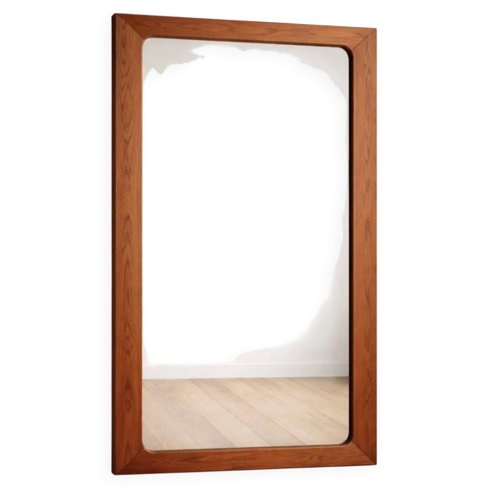 Miroir scandinave en teck