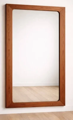 Miroir scandinave en teck