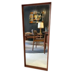 Miroir scandinave en teck, Années 1960
