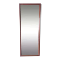 Miroir scandinave en teck , forme trapézoïdale