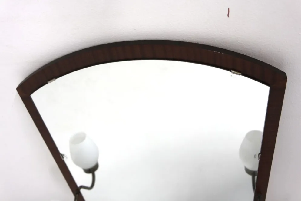 Miroir scandinave en teck "GT 7239" Glas & Trä, 105x55cm, Suède, 1950