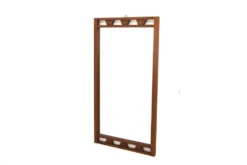 Miroir scandinave en teck, Suède 1960, 72 x 38cm
