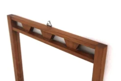Miroir scandinave en teck, Suède 1960, 72 x 38cm