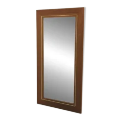 Miroir scandinave en teck, Suède, 1960, 111cm x 58cm