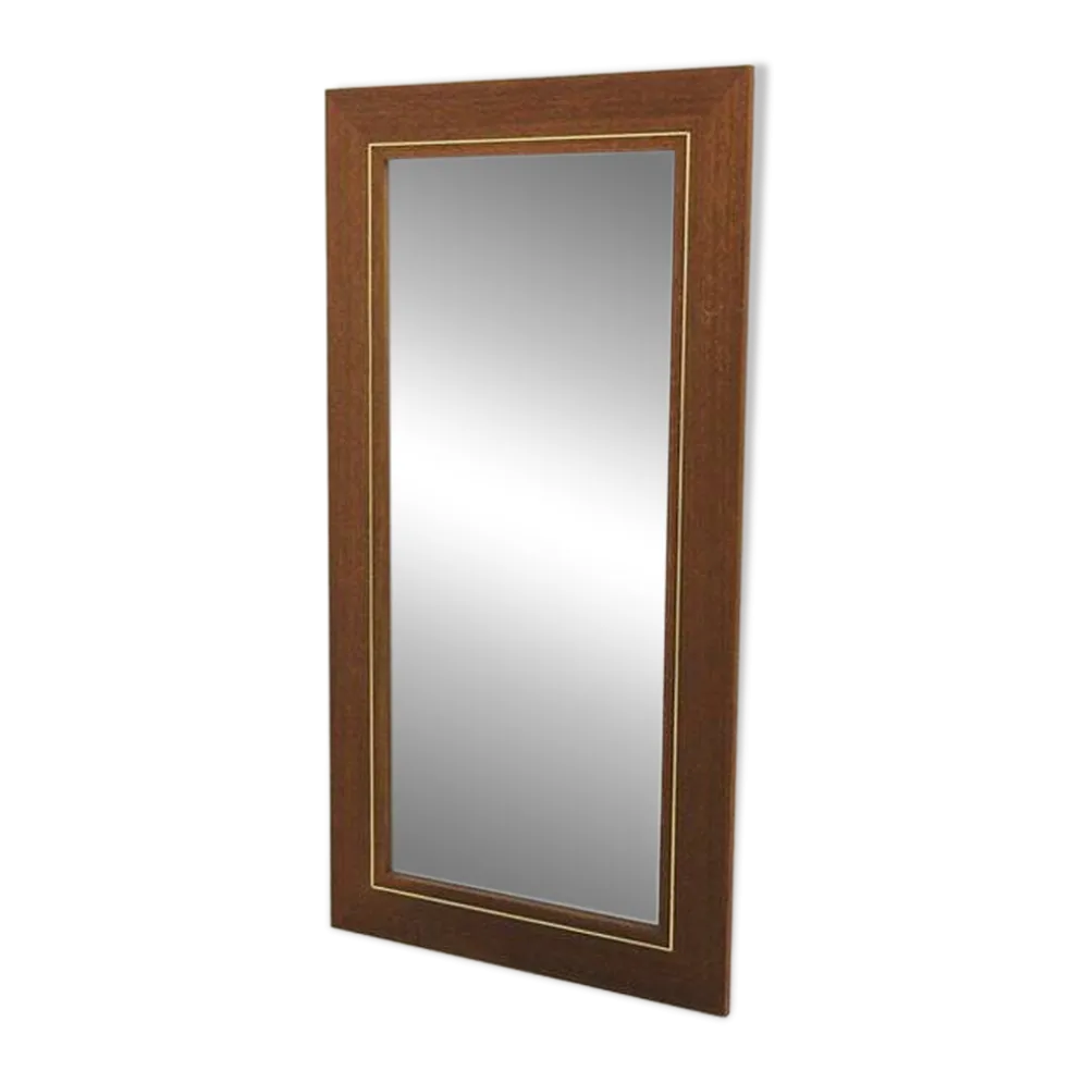 Miroir scandinave en teck, Suède, 1960, 111cm x 58cm