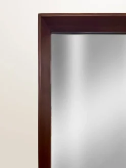 Miroir scandinave en teck — 123 x 32 cm