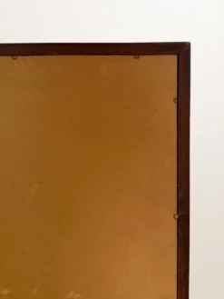 Miroir scandinave en teck — 123 x 32 cm