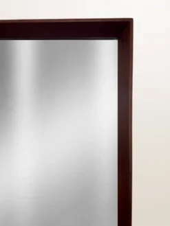 Miroir scandinave en teck — 123 x 32 cm