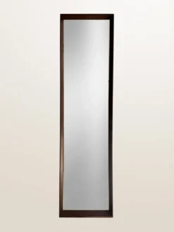 Miroir scandinave en teck — 123 x 32 cm