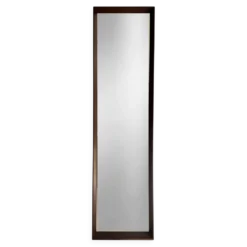 Miroir scandinave en teck — 123 x 32 cm