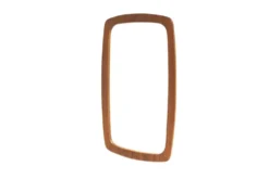 Miroir scandinave en teck, 120x38cm, Suède, 1960