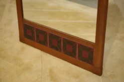 Miroir scandinave teck et céramique 1960’s