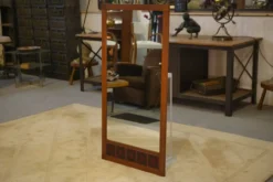 Miroir scandinave teck et céramique 1960’s