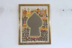 Miroir scandinave tissé 1970