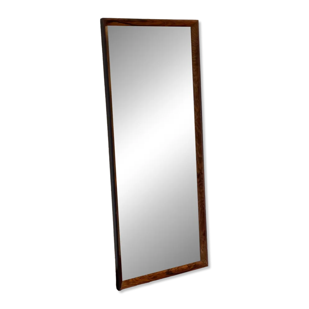 Miroir scandinave vintage en palissandre "Siv"