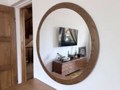 Miroir scandinave XL, 94 cm, années 1960