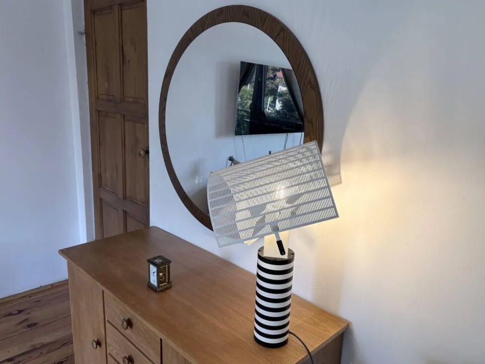 Miroir scandinave XL, 94 cm, années 1960
