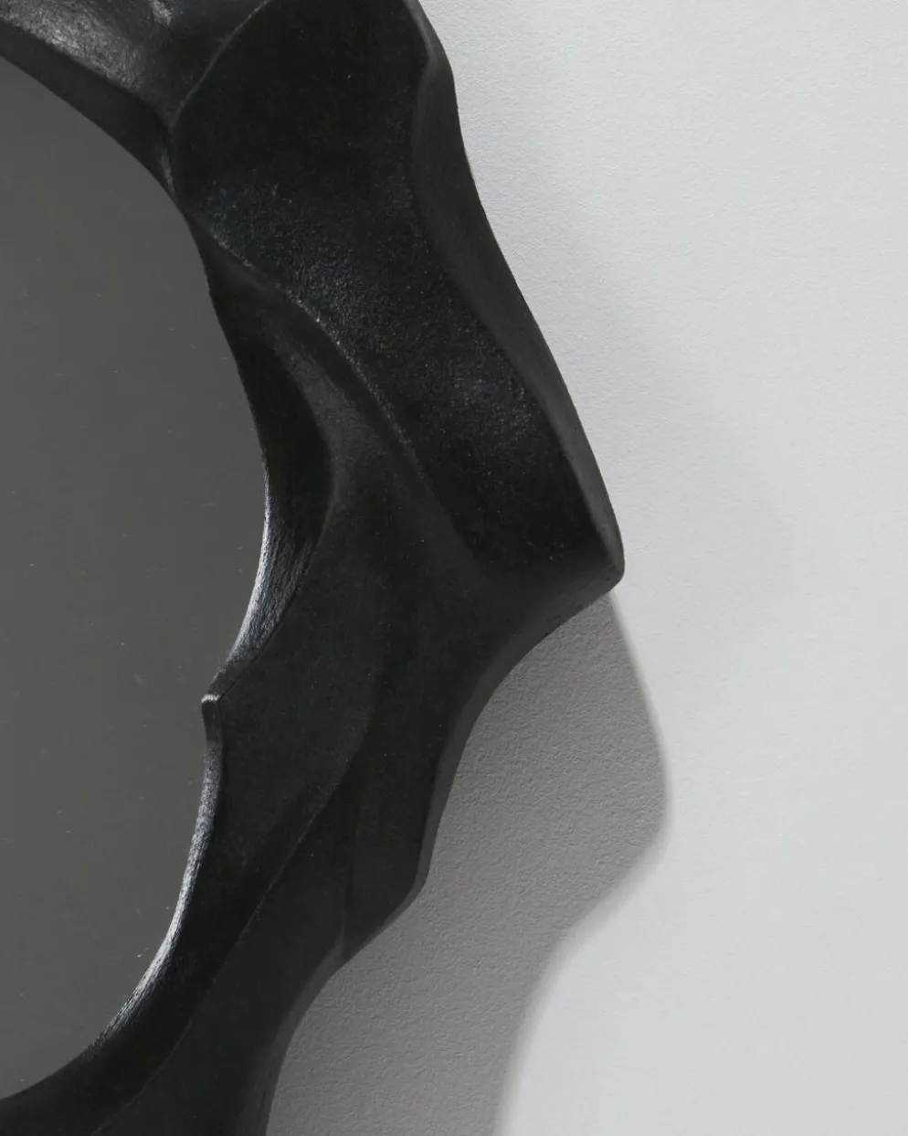 Miroir sculptural en grès