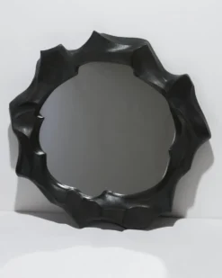Miroir sculptural en grès