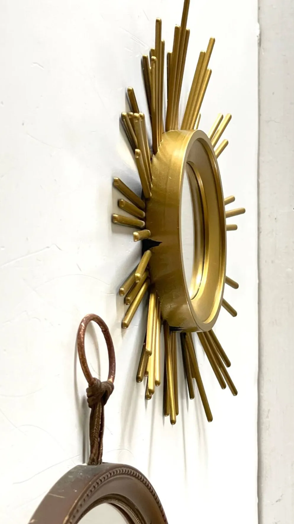 MIROIRS Dorés SOLEIL Vintage