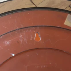 Miroir 70’s en plastique fumé
